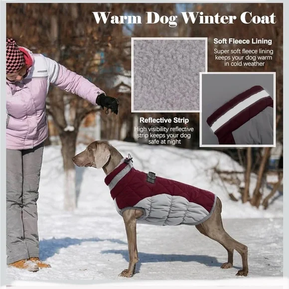 Warm Dog Winter Coat, size Medium, NWOT. - Picture 7 of 10